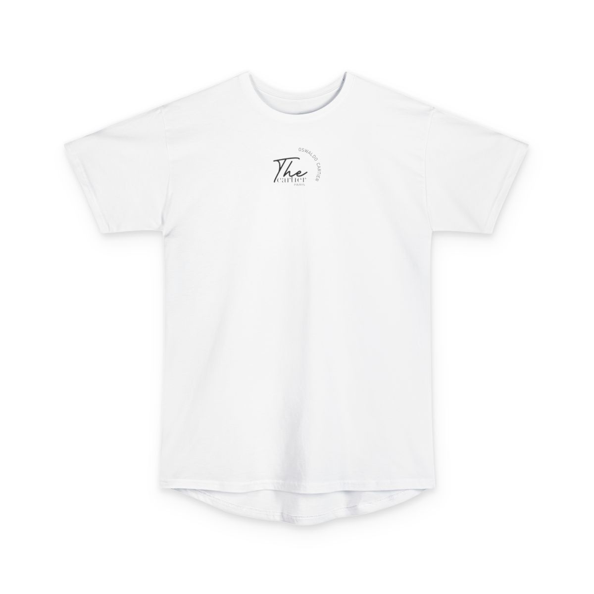 Incandescence — T-shirt long blanc à motif Crâne | Oswaldo Cartier